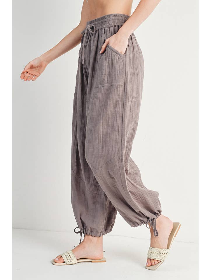 Bluivy - Wholesale Pants - Women's - JOGGER HAREM DRAWSTRING PANTS
