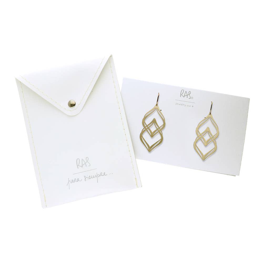 RAS - Wholesale Dangle Earrings - Nirvana Gold Plated Medium Earring1