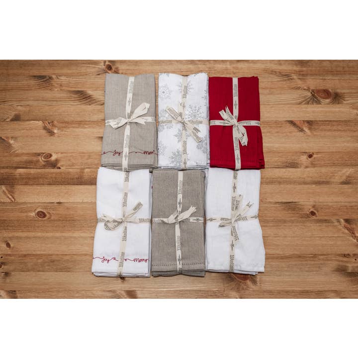 VIKOLINO - Wholesale Dinner & Cloth Napkin - Christmas Napkins, set of 4(20" x 20")5