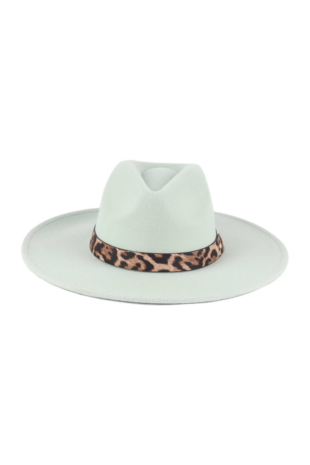 MYS Wholesale Inc - Vente Chapeau en feutre - femme - Chapeau à bord tendance en feutre avec accent léopard6