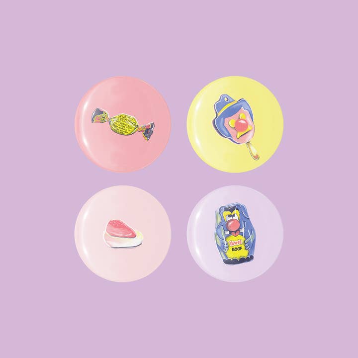 Amy Blue Illustration - Wholesale Lapel Pin/Button - Australian Candy Badge Pack