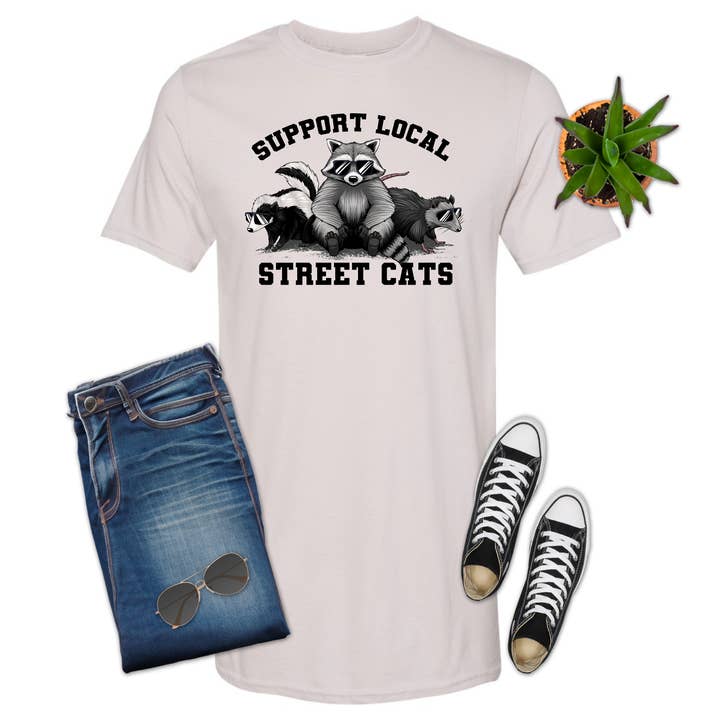 Support Your Street Cats, Funny, #2 Unisex, Shirt, T-shirt for wholesale by 316 Legacy LLC