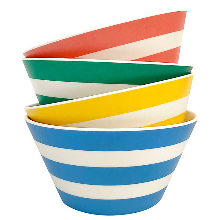 Stripe Bowl Assorted Colours - Set of 4 for wholesale by Xenia Taler