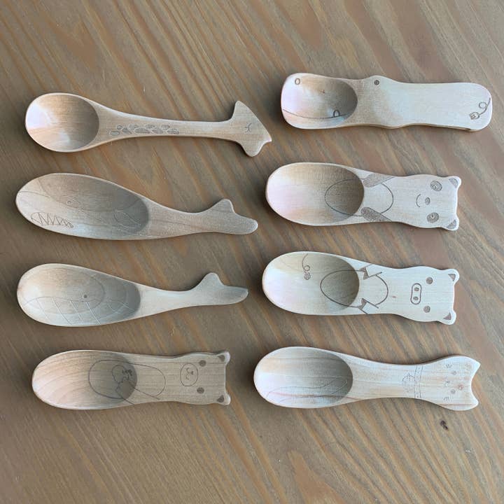 Fin Pin Shop - Wholesale Assorted Cutlery Set - Wooden Reusable Eco Utensils (kids/travel size!)5