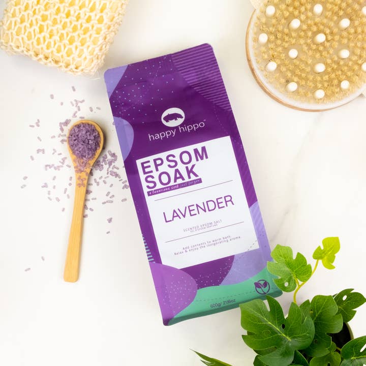 Happy Hippo Bath - Wholesale Bath Soak/Milk - Relaxation - Pure Epsom Soak 600g0