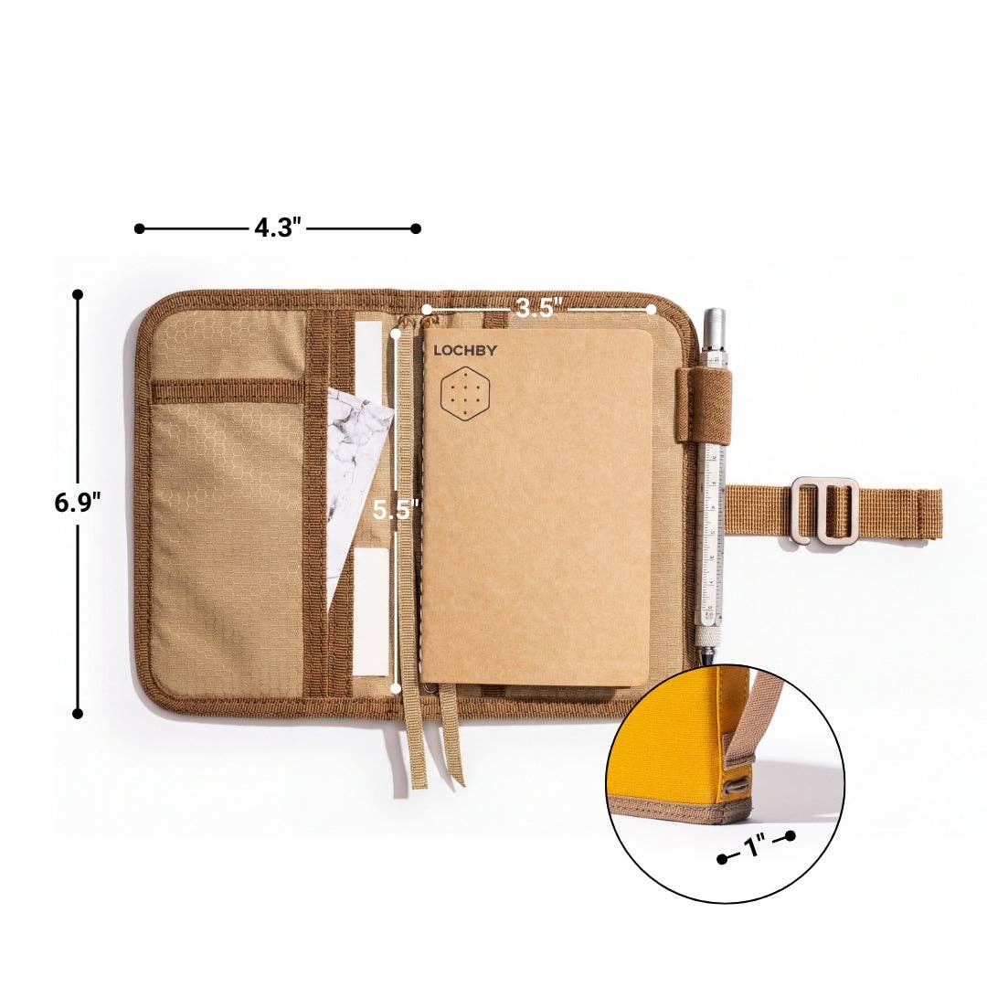 LOCHBY - Vendita all'ingrosso Diari/agende - Mini diario da campo compatto con sistema elastico per 4 taccuini56