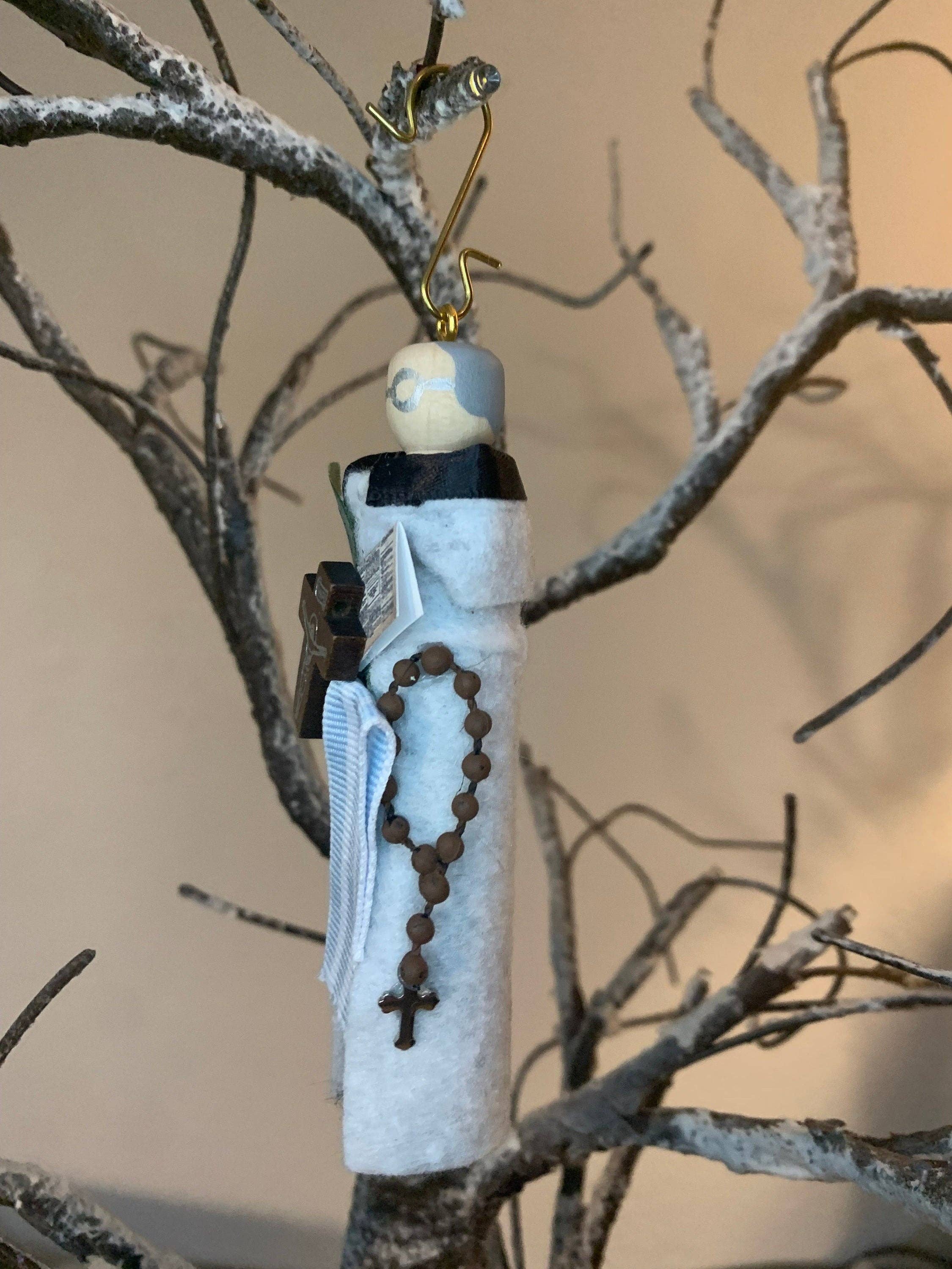 Our Saint Family - Wholesale Ornament - St. Titus Brandsma Wooden Doll Ornament1