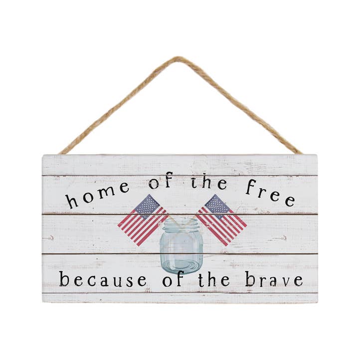 Home Of The Free - Petite Hanging Accents for wholesale by Sincere Surroundings