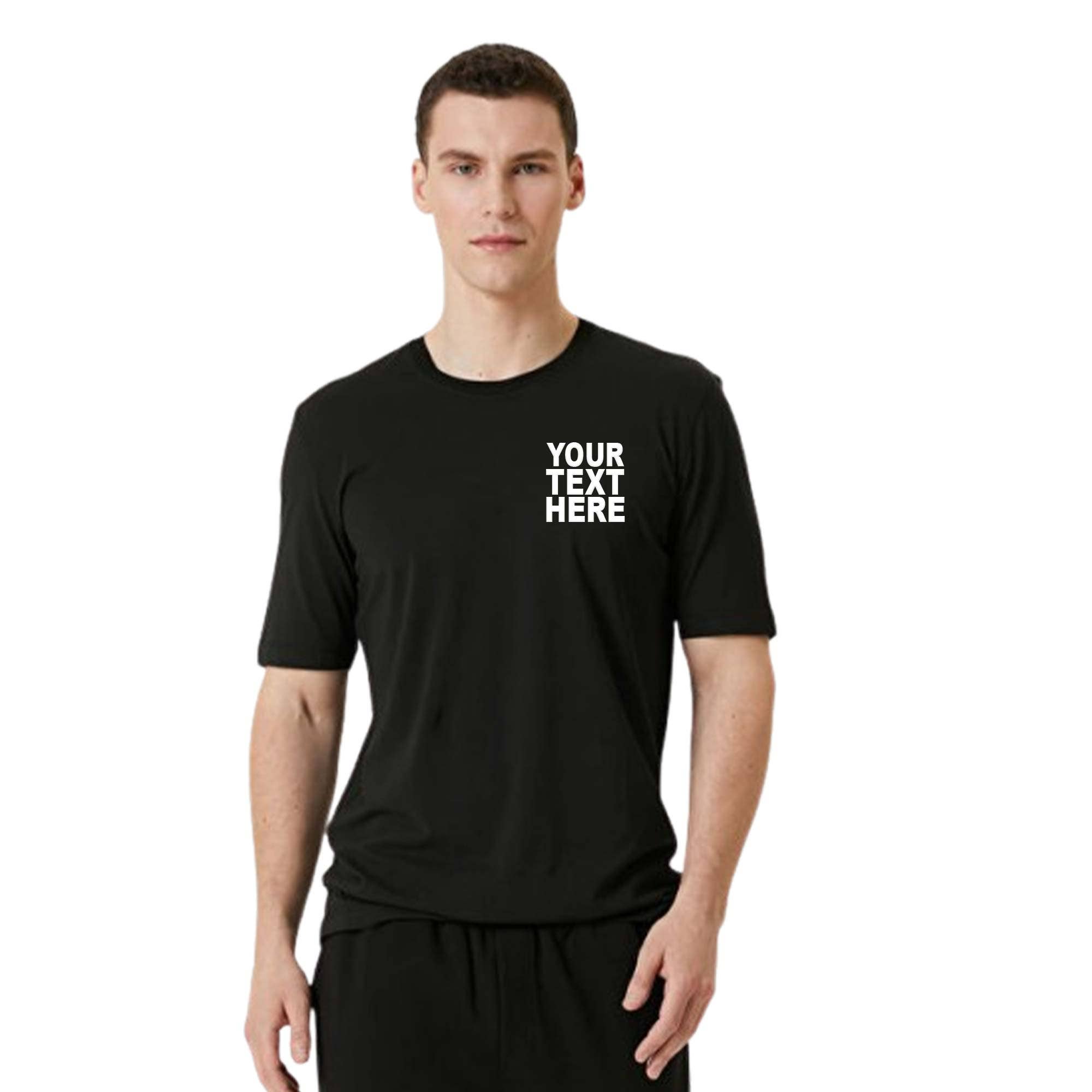 Customized Black T-Shirts 12-Pack Double-Sided Printing for wholesale on Faire1