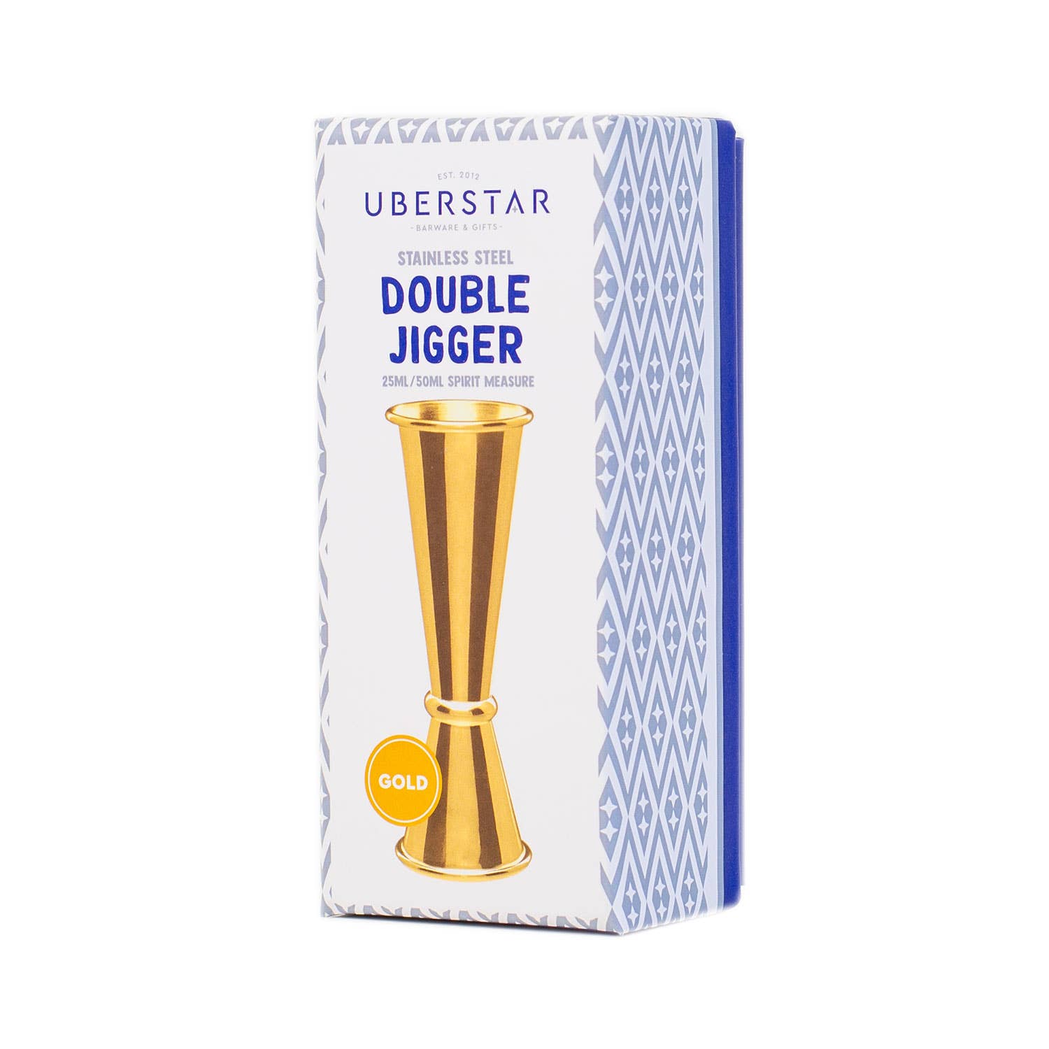 UBERSTAR - Wholesale Jigger - Double Jigger Stainless Spirit Measure 25ml/50ml - Gold2