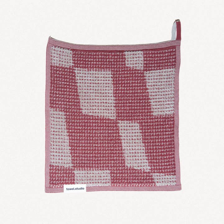 towel.studio - Wholesale Wash Cloth - Fields Wash Cloth | Burgundy