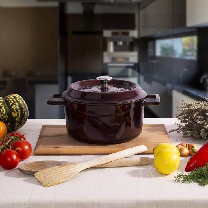 Biggbrands - Wholesale Cooking Pot - LAVA Premium Round Cast Iron Dutch Oven (20 cm/24 cm)