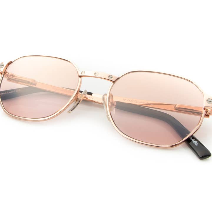 Kärlek samling: Detroit spelare 24KT Rose guld (dammig ros) för wholesale av Vintage Frames Company