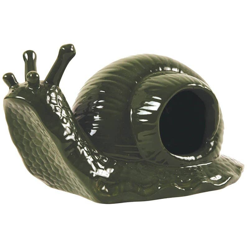 Esschert Design USA - Wholesale Decorative Tabletop Object - Snail-Shaped Slug Trap, Ceramic0