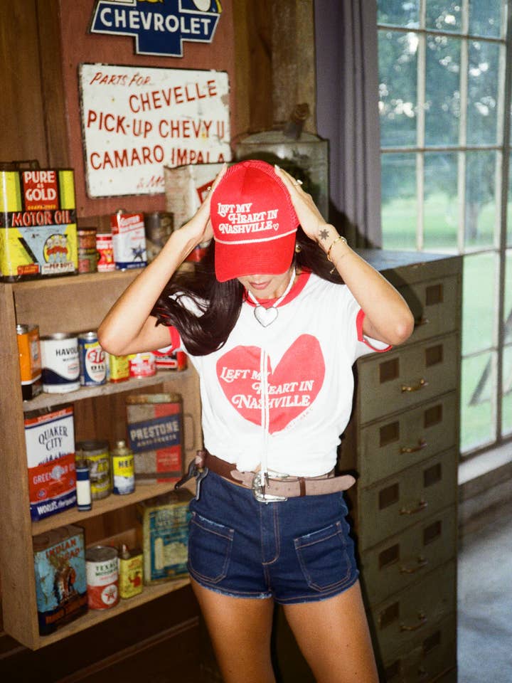 Left My Heart In Nashville Hat for wholesale by Rustler Hat Co.