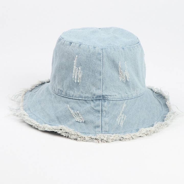 NINEXIS - Wholesale Bucket Hat - Women's - CWAH1505_VINTAGE DENIM BUCKET HAT10