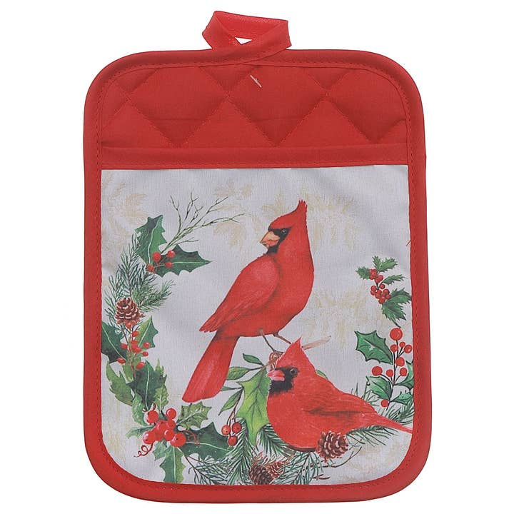 PRESINA CON TASCA (CARDINALI POSATI SU GHIRLANDA) per la vendita all'ingrosso da parte di IH Casa Decor