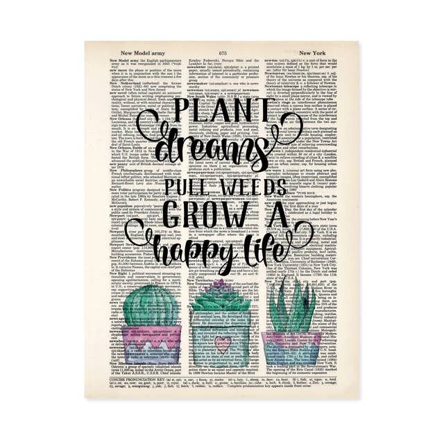 Plant Dreams Tire Las Malezas Crecen Una Vida Feliz para venta al por mayor de Blue Twist & Co
