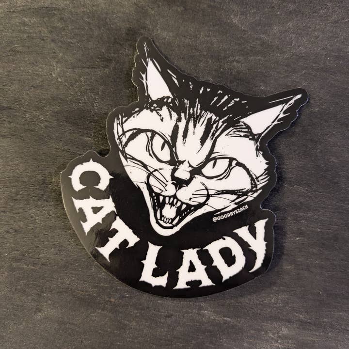 Goodbye Zach - Wholesale Phone & Laptop Stickers - Cat Lady Sticker