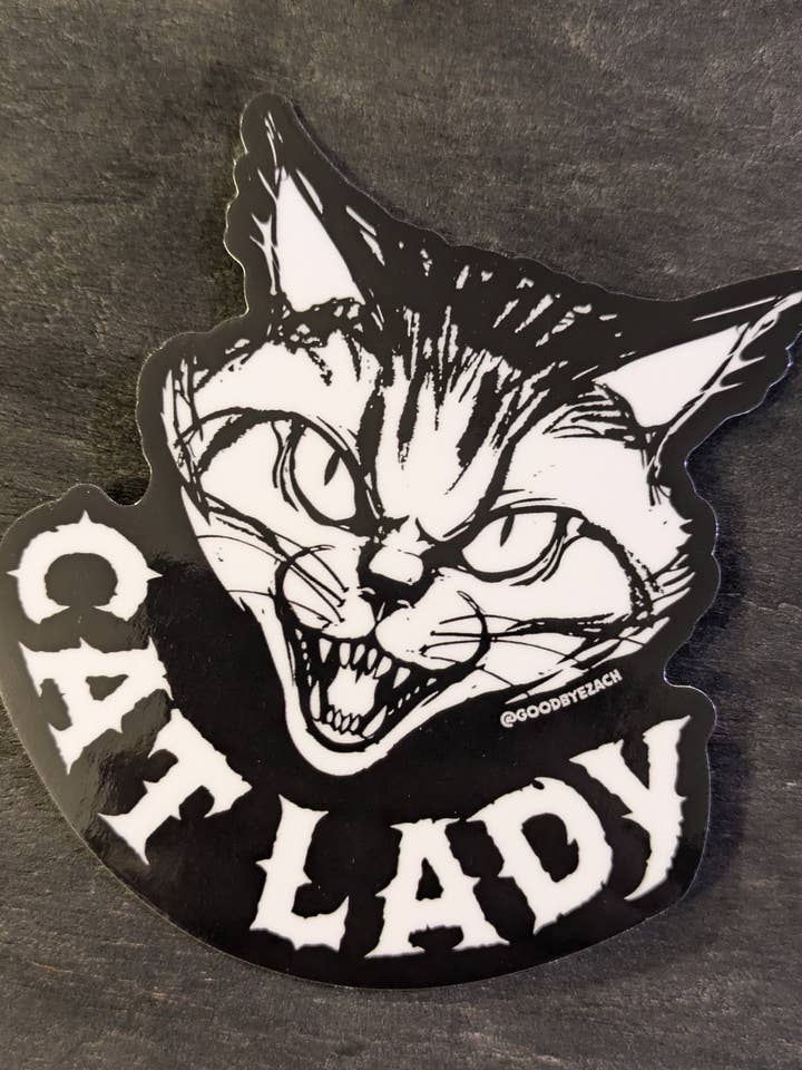 Cat Lady Sticker for wholesale by Goodbye Zach