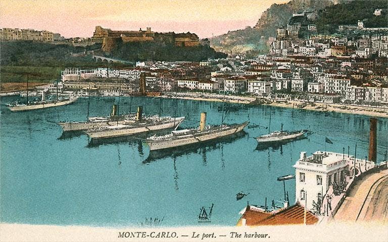 Found Image Press - Wholesale Stationery/Notecard Set - Greeting Card FF-181 Harbor at Monte Carlo, Monaco0