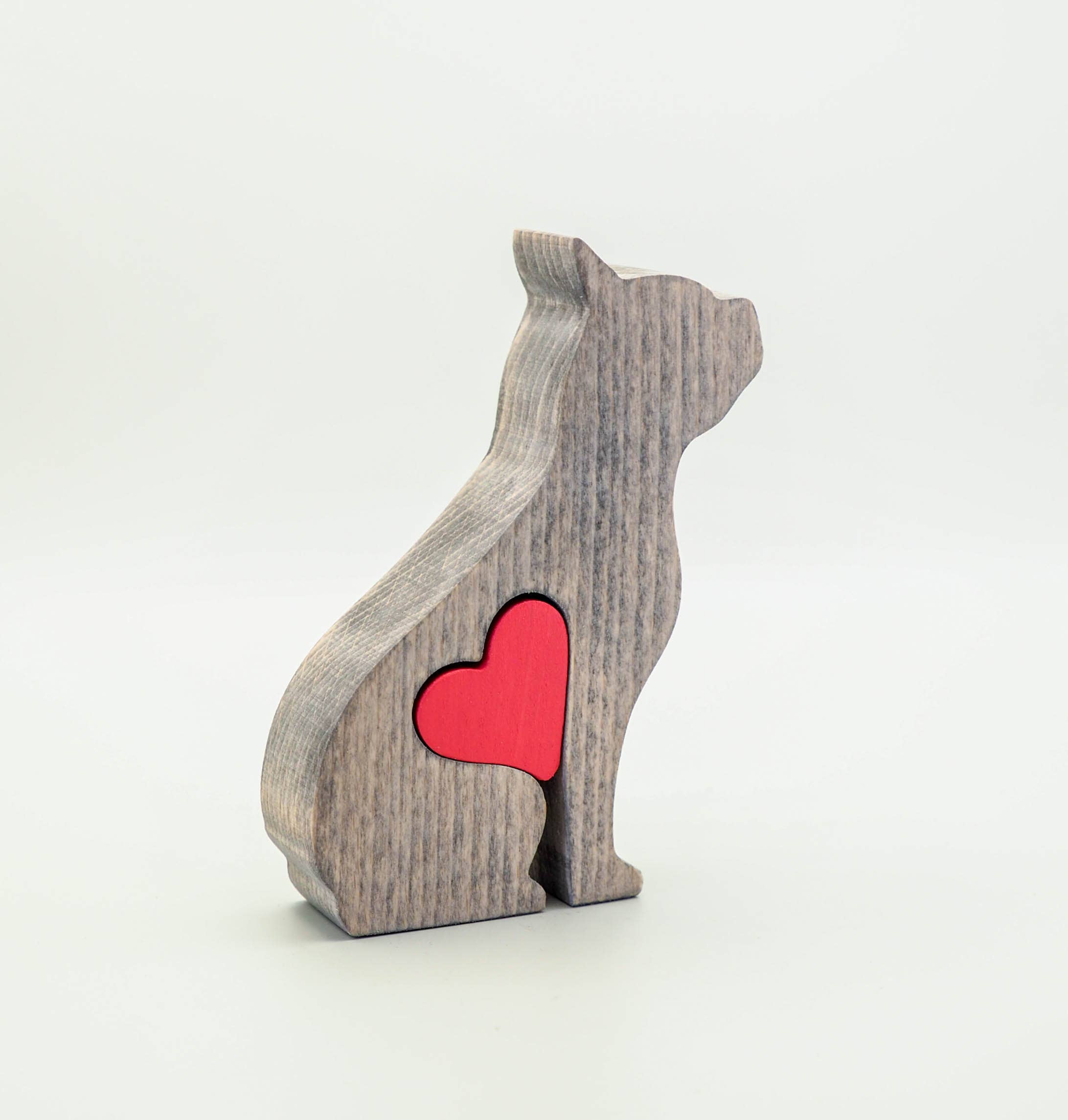 Wood Metamorphosis - Wholesale Decorative Figurine - French Bulldog - Minimalistic wooden dog figurine keepsake1