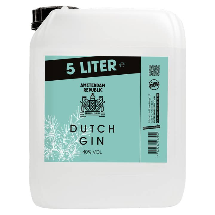 Amsterdam Republic - Wholesale Gin - UNIQUE PREMIUM GIN from Amsterdam in 5L Jerrycan1