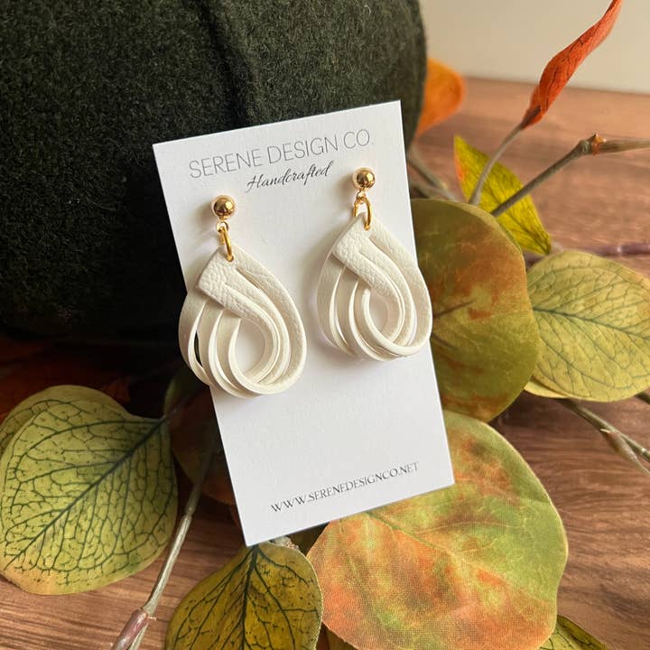 Serene Design Co. - Wholesale Dangle Earrings - Leather Dupe Loop Earrings4