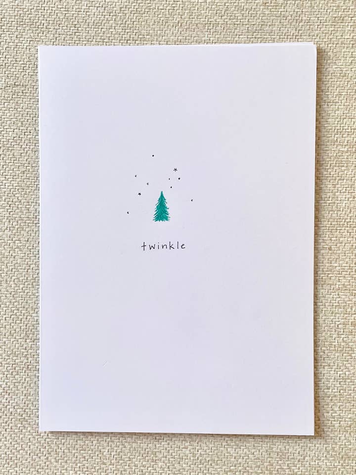 Twinkle Tree Grußkarte für den Großhandel von CharmCardCollection