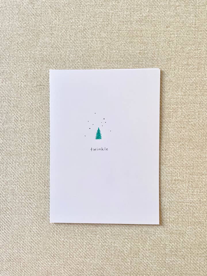 Twinkle Tree Grußkarte für den Großhandel von CharmCardCollection