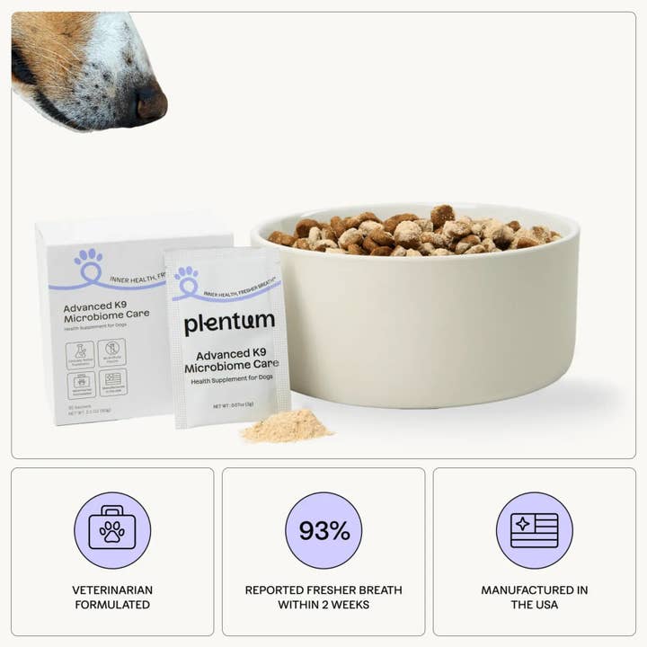 Advanced K9 Microbiome Care for wholesale by Plentum