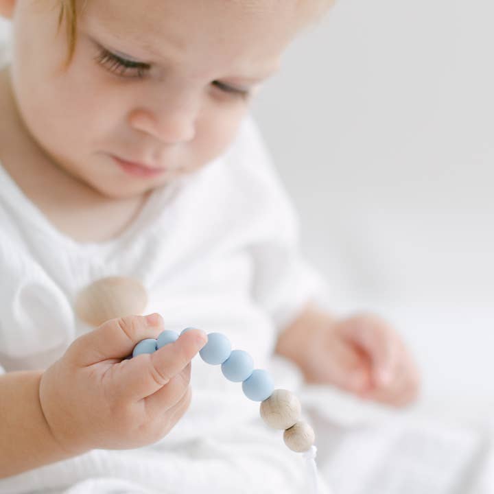 Stroller Society - Wholesale Pacifier Clip - Baby - Pacifier Clip - Pink and Blue3