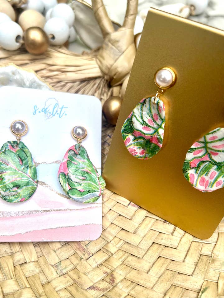The Palms Oyster Earrings for wholesale by S.a.l.t. Handcrafted