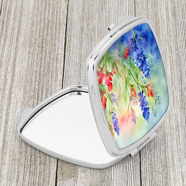 Texas Bluebonnets in Aquarell Kompaktspiegel DAC1708 für den Großhandel von Caroline's Treasures
