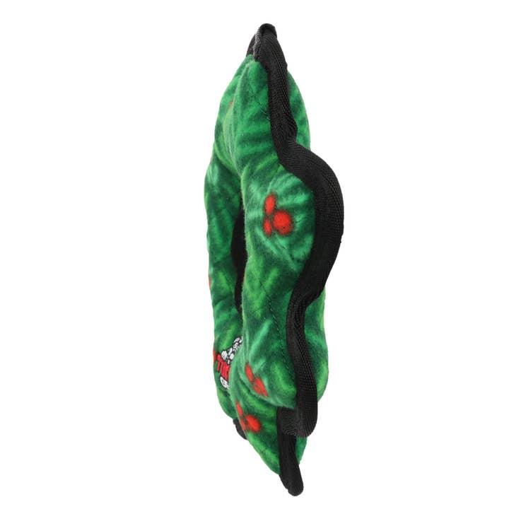 Tuffy Dog Toys - VIP Products - Wholesale Pet Toy - Dog - Tuffy Holiday Medium Gear Ring Wreath, Durable Dog Toy3