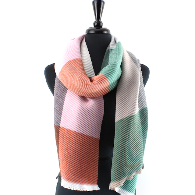 Pretty Persuasions - Wholesale Scarf - Women's - S24124 Merrymaking Pleated Scarf19