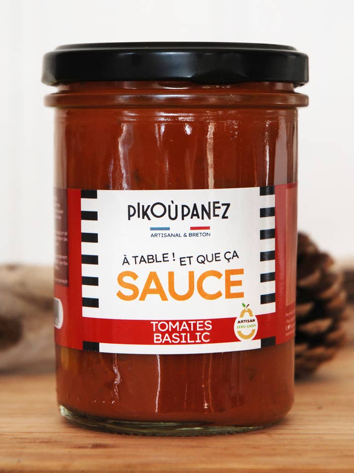 Basil Tomato Sauce - 190 G for wholesale by Pikoù Panez