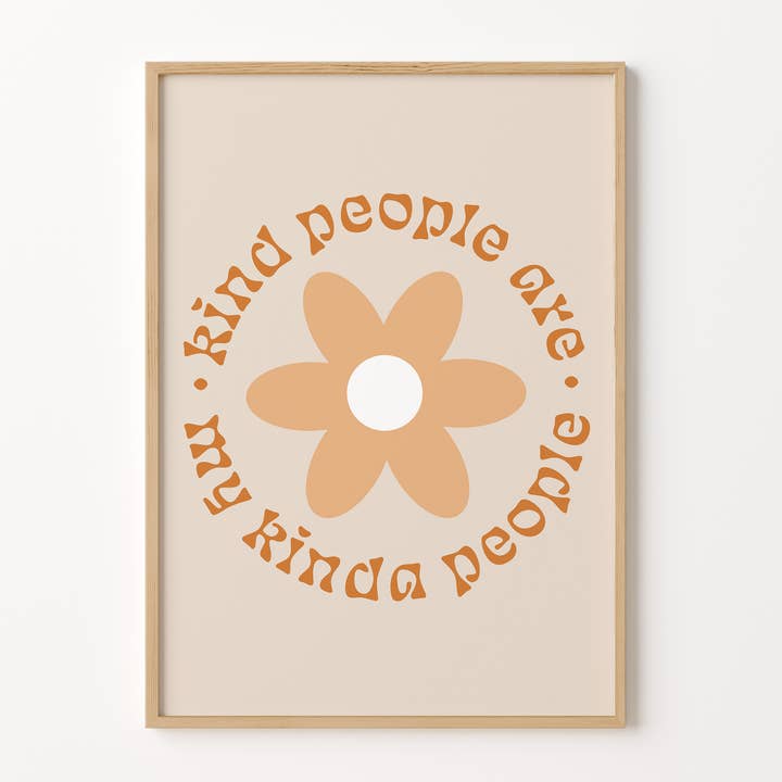 Snälla människor är mina kinda människor skriva ut för wholesale av Peach and Home