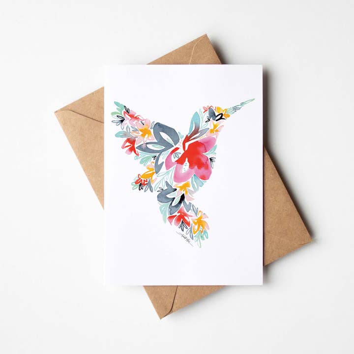 Amanda Klein Co. - Wholesale Everyday Greeting Card - Hummingbird Single Note Card