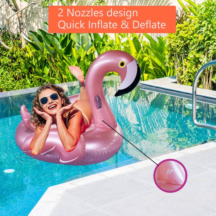 Dimple - Wholesale Inflatables - Dimple Giant Inflatable Luxurious Flamingo Pool Float Toy