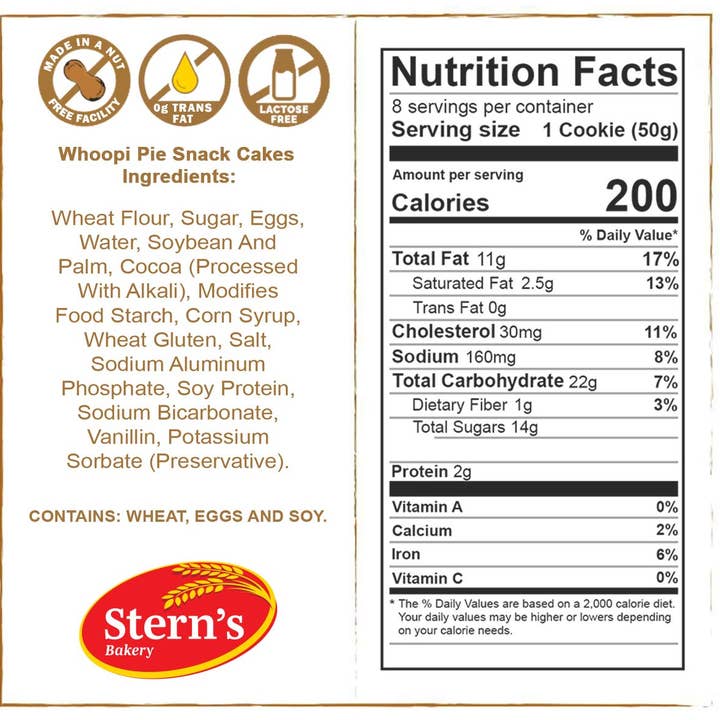 Stern's Online - Wholesale Cookie - Whoopie Pies 80 Individually Wrapped - Sterns Bakery8