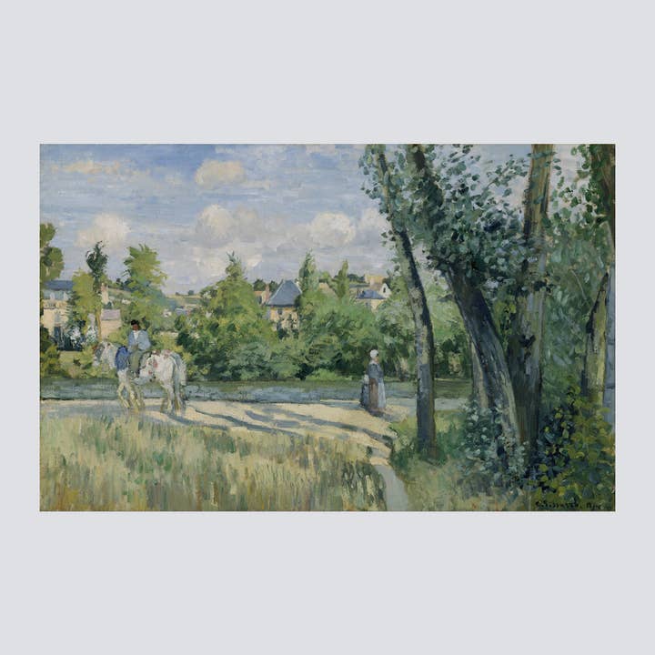 Lumière du soleil sur la route, Pontoise (1874) Impression d'art pour la vente par Milisima Studio