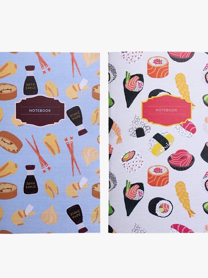 Set de Cuadernos Foodie – Sushi y Dim Sum (Paquete de 2) para venta al por mayor de Artistry Cards
