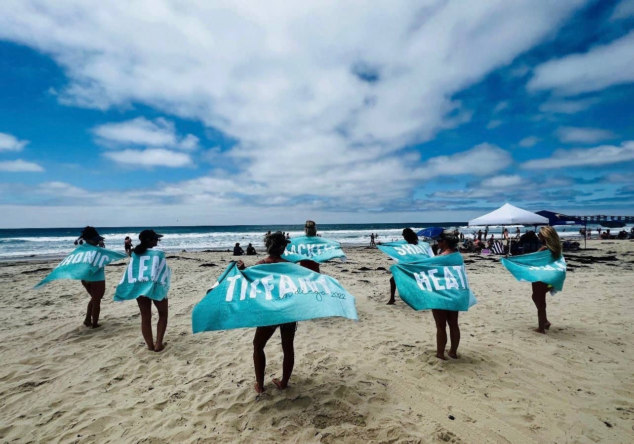 BloomAngel - Wholesale Beach Towel - Personalized Beach & Bath Towel with Custom Name #118