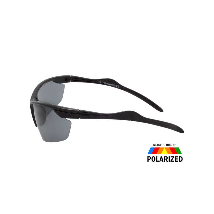 Shark Eyes, Inc - Wholesale Sunglasses - Men's - Polarized Mens Sunglasses Sport Wrap Style New Active Glass1