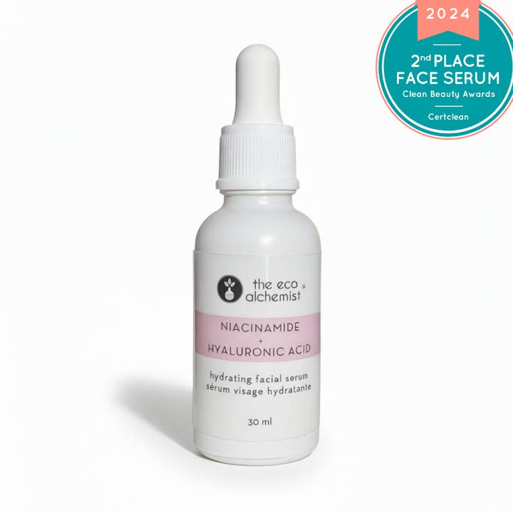 Niacinamide + Hyaluronic Acid Hydrating Facial Serum for wholesale by The Eco Alchemist