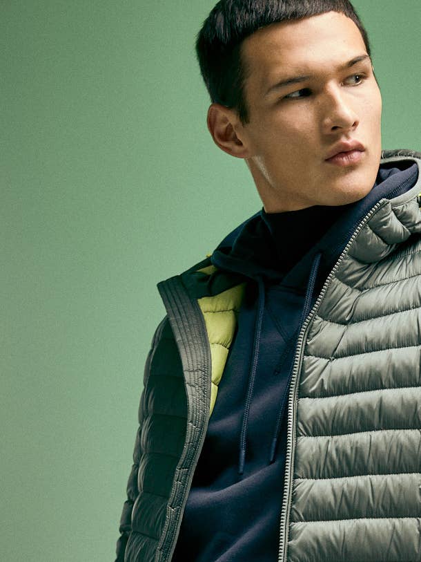 Franklin 2.0 - Chaqueta con Capucha de Plumón en Nailon Hecha en Italia para venta al por mayor de Ciesse Piumini