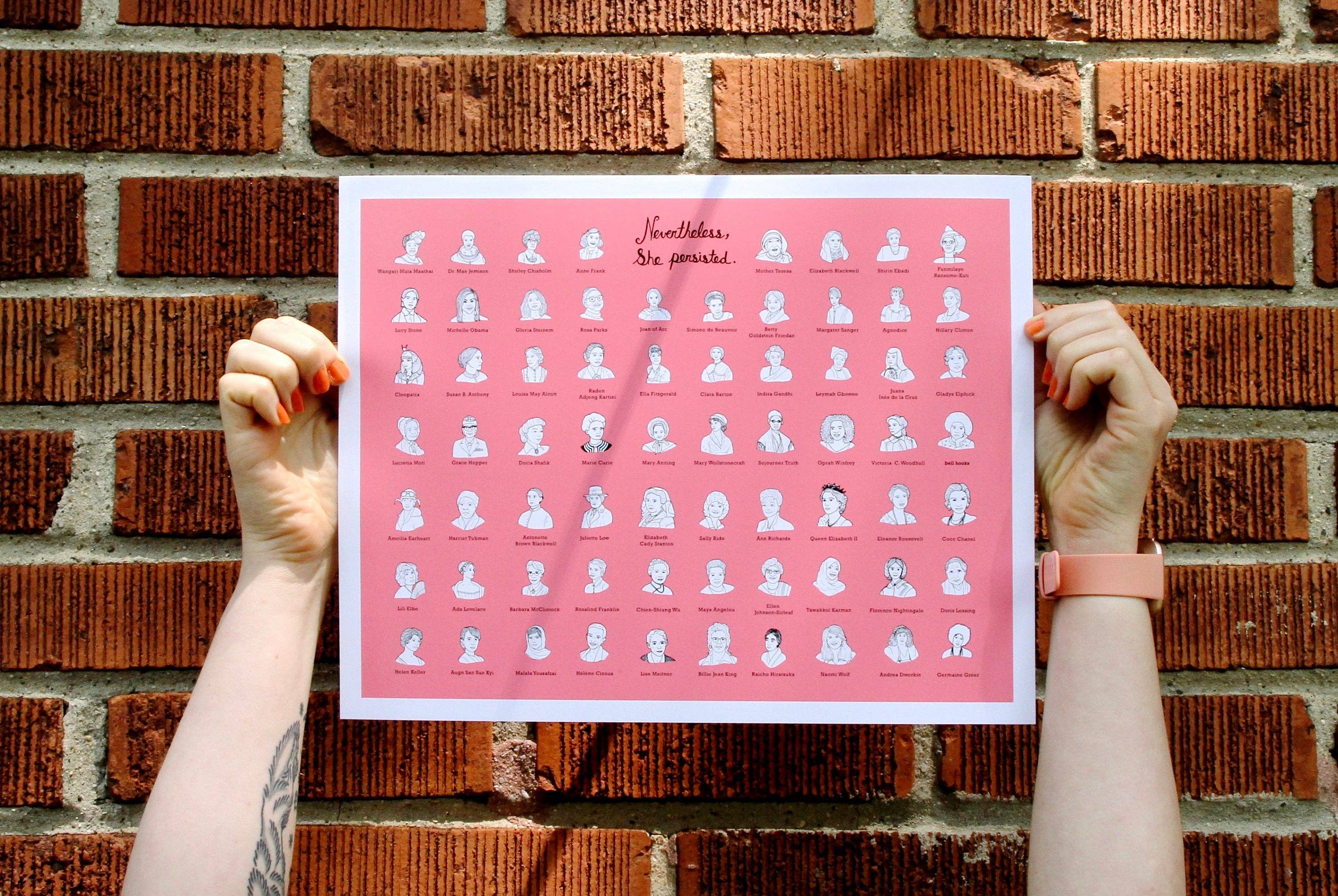 Jodi Lynn's Emporium of Doodles - Wholesale Art Print - Nevertheless She Persisted - Women's History Print3