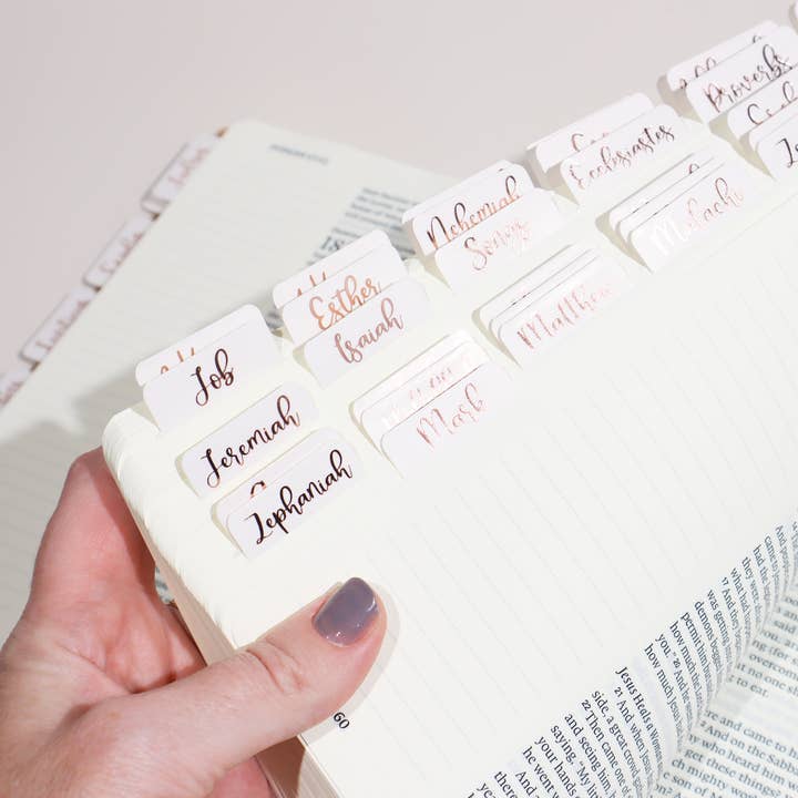 Idyllic Grace - Wholesale Book - Adult - Creamsicle Bronze Foiled Bible Tabs