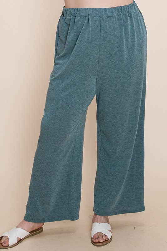 Emerald Collection - Wholesale Lounge Set - Women's - ETK-8338-PL Plus Size Shoulder Pad Top and Pants Lounge Set4